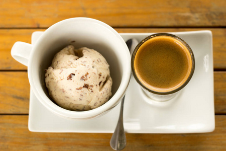 affogato 咖啡冰激凌