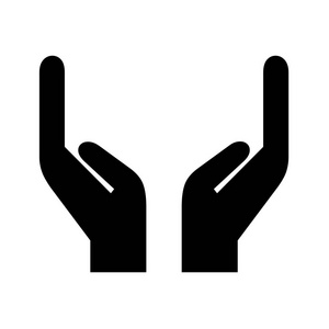 接收图标手接收图标插图照片