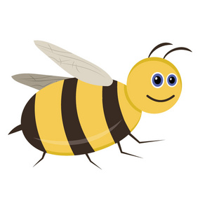 卡通蜜蜂的平面图标