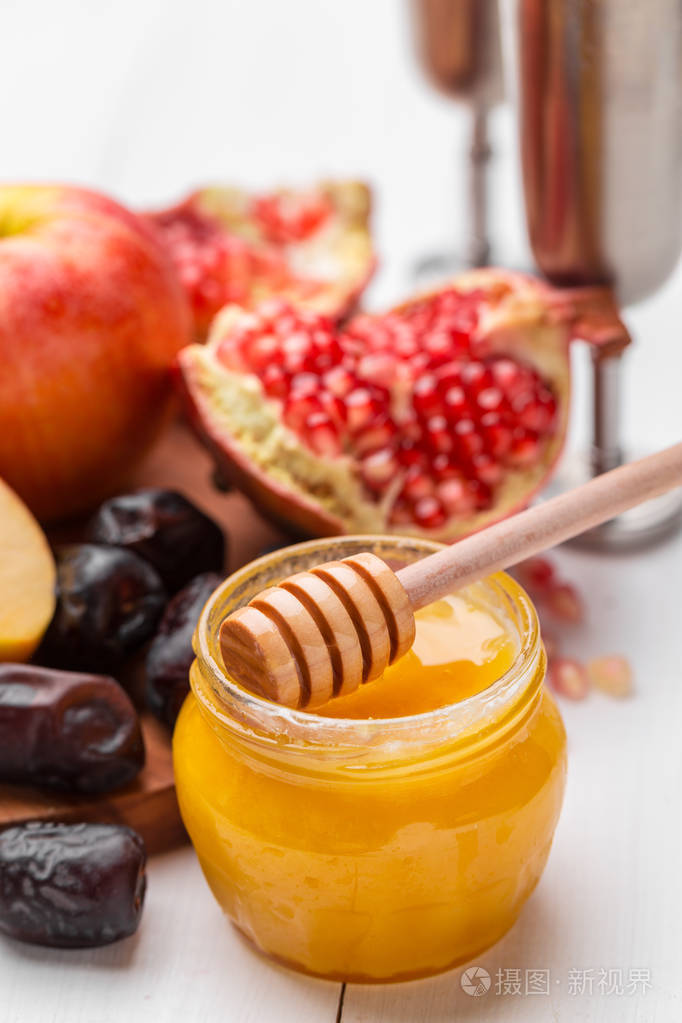 苹果和蜂蜜，犹太新年犹太教的新年的传统食物