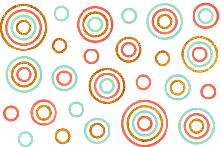 水彩的环形图案照片