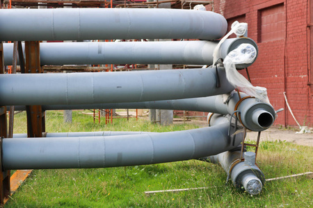 石化炼油工业炼油厂用管道电线设备的大型铁金属管道支架