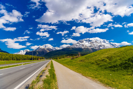 阿尔卑斯山之路, samedan, maloja Graubuenden 瑞士