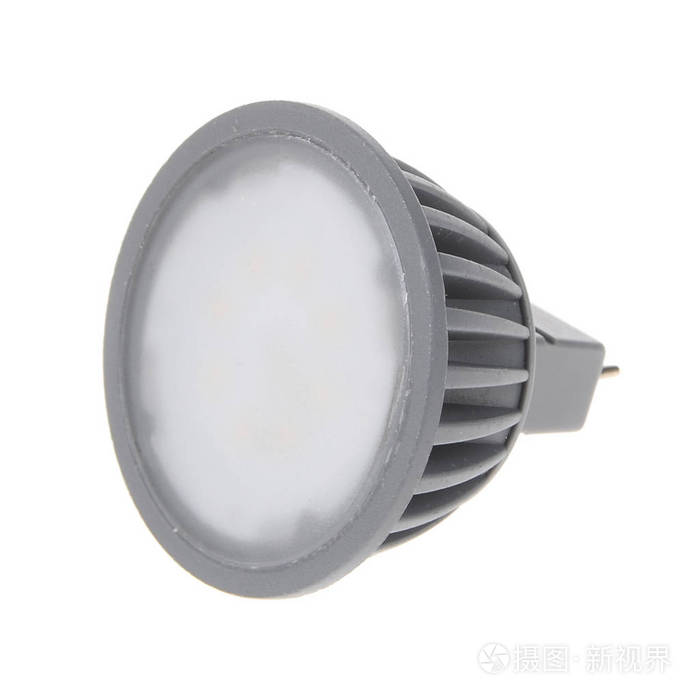 孤立的白色背景上的 led 的灯