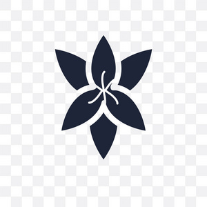 百合符号设计从自然收藏.简单的元素向量例证在透明背景照片