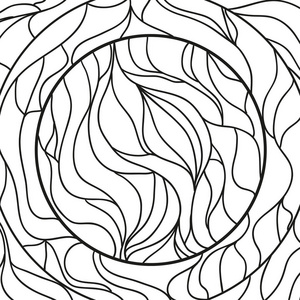 方形复杂图案.手绘曼陀罗在孤立的背景.为成人设计精神放松.