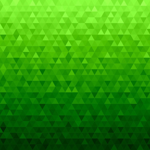 抽象无缝绿色背景从绿色三角形