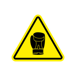 警告标志 boxung.危险拳击手象征危险注意照片