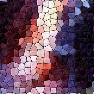 与黑浆紫色，紫色，粉红色，蓝色，璧合颜色暗的彩色的抽象的大理石的不规则的塑料的石质的马赛克图案纹理背景