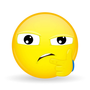 卡通风格.矢量图的微笑图标照片