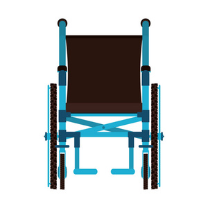 前视图轮椅设计医疗图标