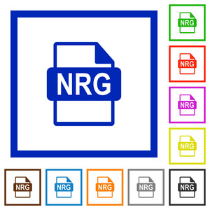 Nrg 文件格式平面框架的图标