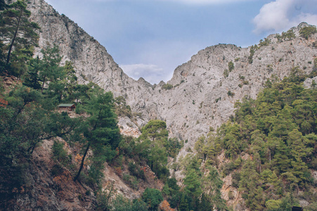 美，在土耳其山区风景