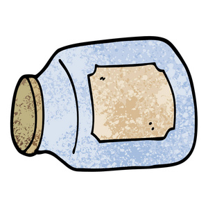 格格卡通格格纹理插图卡通玻璃瓶的一面照片