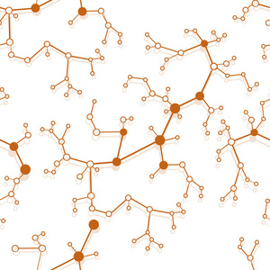 具有分子结构和通信的无缝模式。科学的概念。医学, 化学, 科学背景