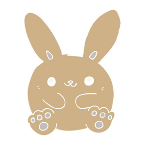 平板彩色动画片兔子