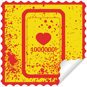手机显示1000000喜欢图形不良贴图插图图标