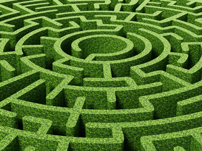 绿色花园迷宫图片