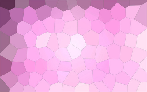 粉红色彩色大六角背景的抽象插图, 数字生成