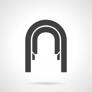 华丽的拱形网关拱形的走廊标志符号样式矢量图标照片