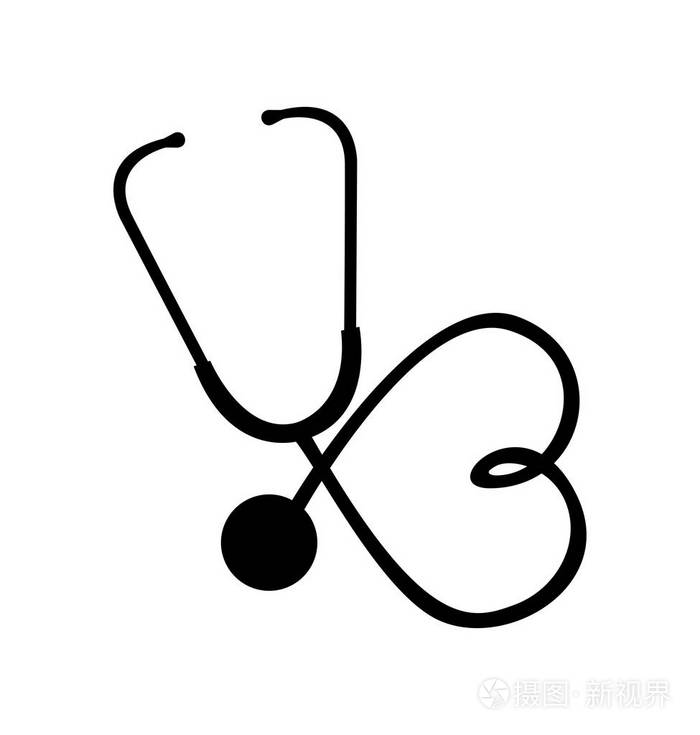 听诊器医疗设备图标插画-正版商用图片0tj7on-摄图新视界