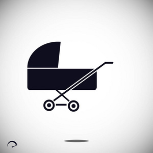 简单的婴儿车图标