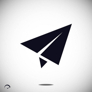 的纸飞机图标业务模型图形设计标志图标紫色箭头快乐的成年男人在闲