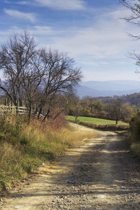 农村道路. 农村乡村景观