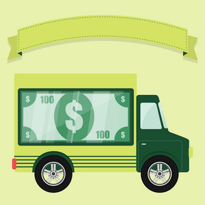 银行运钞的车运钞车的概念照片