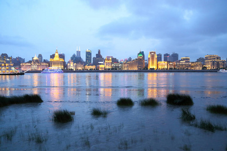 上海外滩的夜景