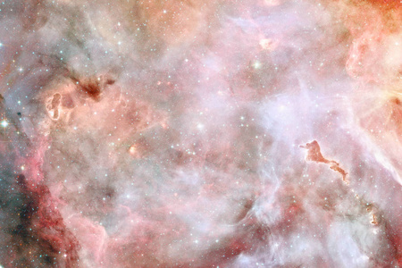 星云和太空中的许多恒星。Nasa 提供的这个图像的元素