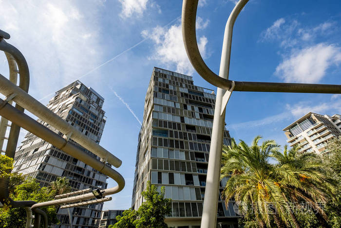 西班牙巴塞罗那2 0 1 8年 1 0月 1 1日 巴塞罗那市长本月宣布, 3 0 的新作品将用于社会住房。在这张照片中