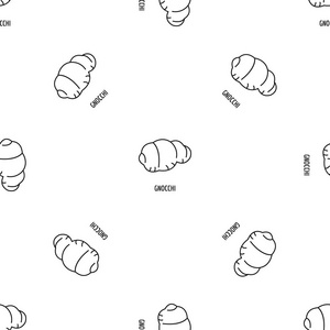 格诺奇面食模式无缝向量
