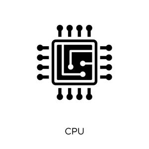 智能cpucpu 图标.从人工智能收藏看 cpu 符号的设计照片