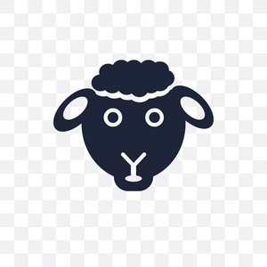 简单羊羊透明图标.羊符号设计从动物收藏.