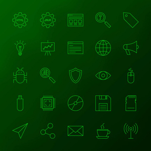 编程技巧线图标照片