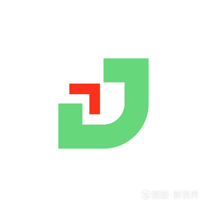 字母j 徽标.图标设计.模板元素-矢量符号