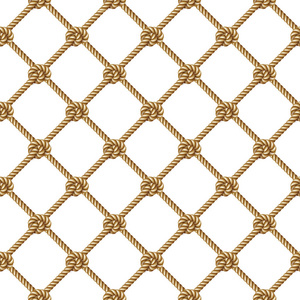 无缝模式, 背景, 黄绳编织渔网的形式照片