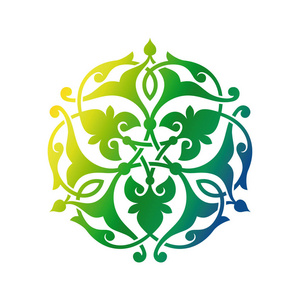 阿拉伯文圆形图案图片