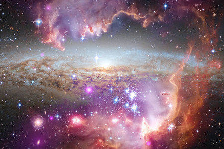 外太空中的真棒星系无尽的宇宙的星场。美国宇航局提供的这张图片的元素