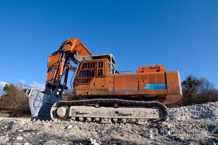 挖掘机.建筑, 采矿机械