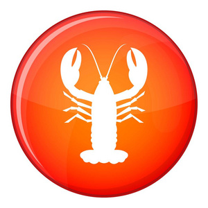 小龙虾图标,平面样式照片