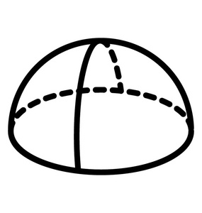 半球体的独立图标设计照片