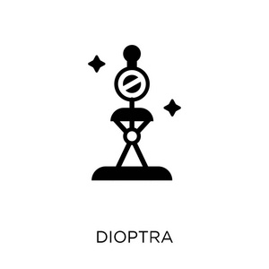 图标。天文收藏中的 dioptra 符号设计