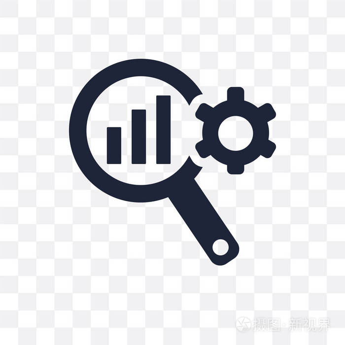 市场研究透明图标.市场研究符号设计从分析集合.