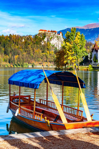 布莱德, 斯洛文尼亚看法与城堡和小船
