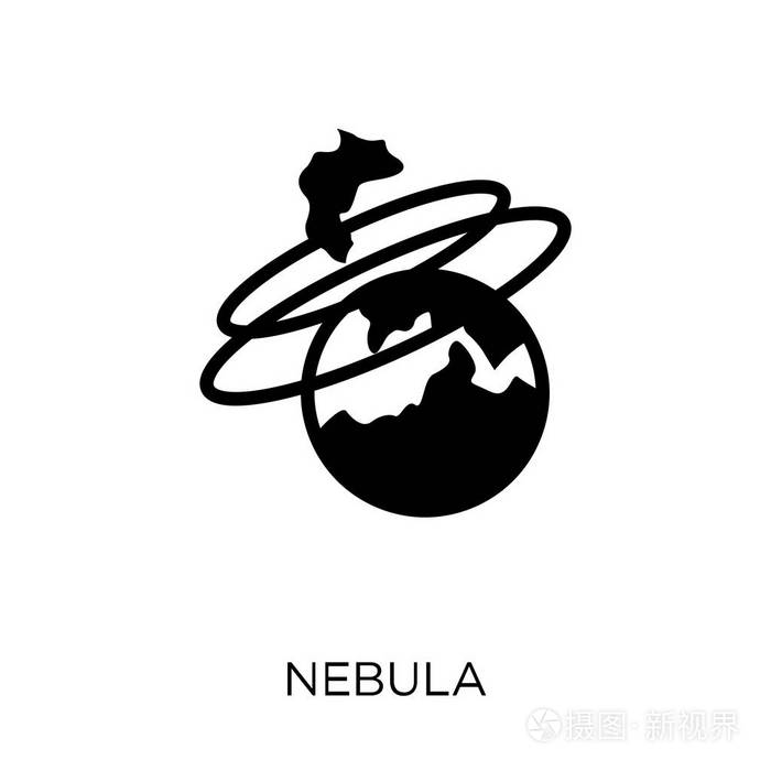 星云图标.来自天文学收藏的星云符号设计