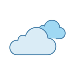 厚重鼓点多云天气颜色图标.云.厚重的云.阴.天气预报.