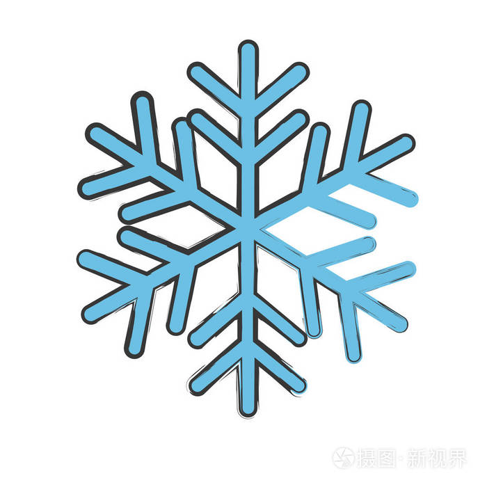 一片雪花图标图像