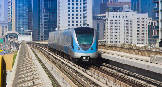 迪拜世博会阿联酋迪拜城市现代地铁照片